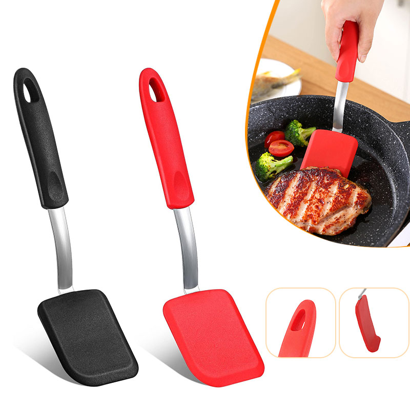 Okonomiyaki Spatula - ซิลิโคนไม้พายคุกกี้ Turner Nonstick MINI Brownie Spatula