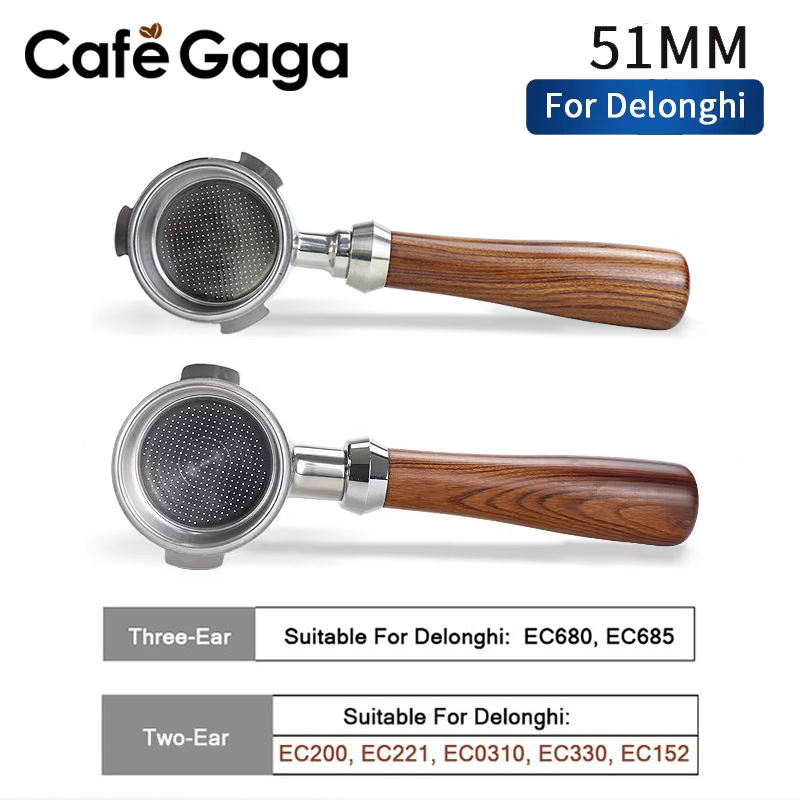Delonghi Espresso Dedica 685 - พอร์ทาฟิลเตอร์แบบไม่มีฐานขนาด 51 มม. สำหรับเครื่องชงกาแฟ Delonghi Dedica