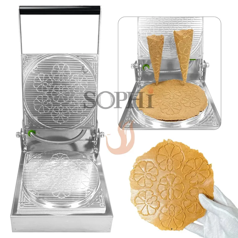 Waffle Cone Maker - เครื่องทำวาฟเฟิลโคนแบบมืออาชีพสำหรับการใช้งานเชิงพาณิชย์ เครื่องทำวาฟเฟิลโคนไอศกรีมแบบสั่งทำพิเศษ