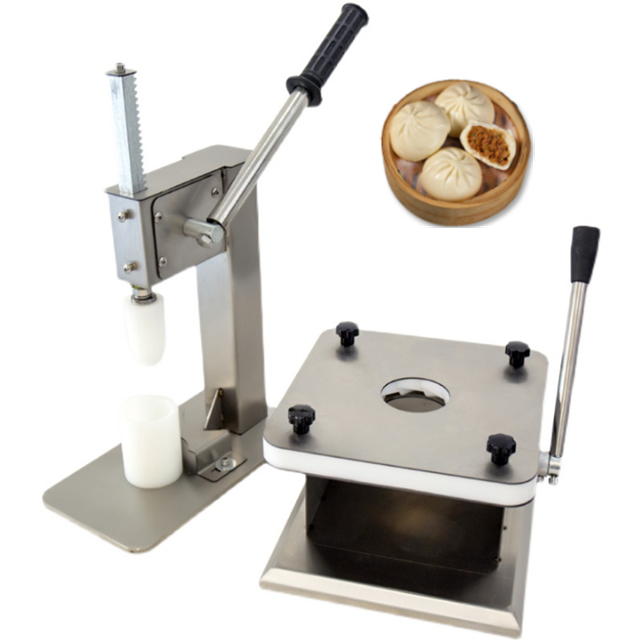 Dumpling Press Set - เครื่องทำซาลาเปา/โมโม/เกี๊ยวซ่าแบบกึ่งอัตโนมัติ ใช้งานง่ายด้วยมือ พร้อมชุดอุปกรณ์ครบครัน สำหรับกดและตัดแป้ง