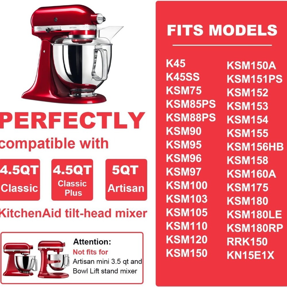 ชามผสมสแตนเลสขนาด 4.5-5 ควอร์ต - Kitchenaid Mixer Artisan 5Qt บทวิจารณ์และราคา