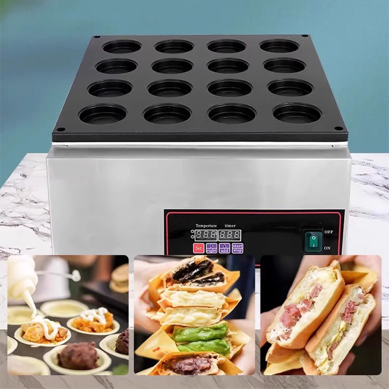 เครื่องทำขนมวงกลมแบบไฟฟ้าสำหรั - Egg Waffle Pan บทวิจารณ์และราคา