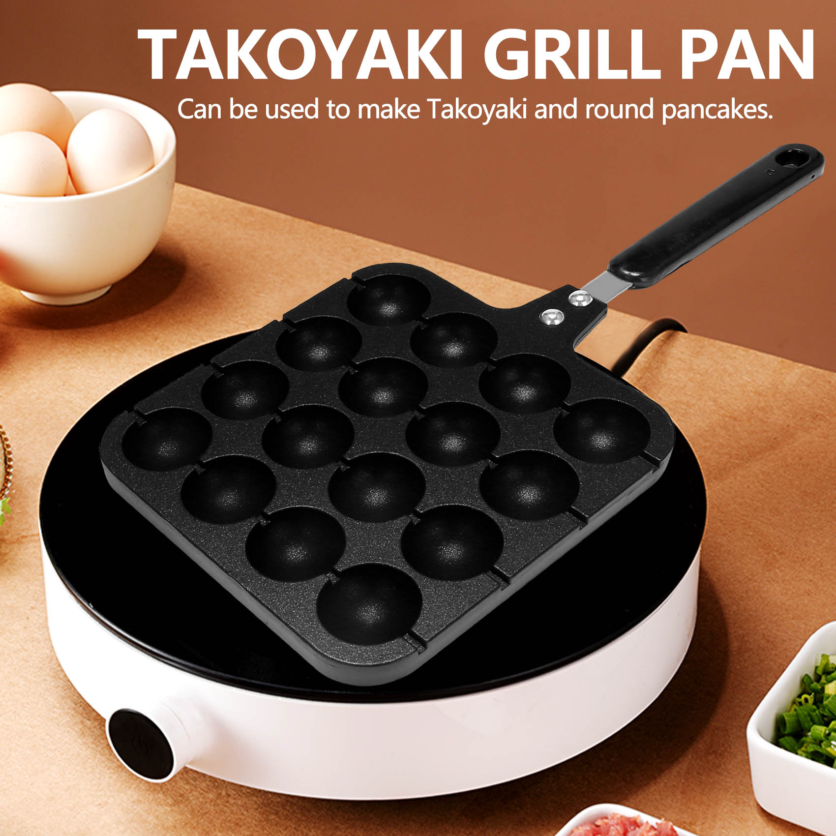 กระทะทำทาโกะยากิอะลูมิเนียม 16 - Takoyaki Grill Plate บทวิจารณ์และราคา