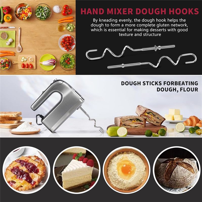 A23E-ตะขอเกี่ยวแป้งสำหรับเครื่ - Kitchenaid Mixer Hand Mixer บทวิจารณ์และราคา