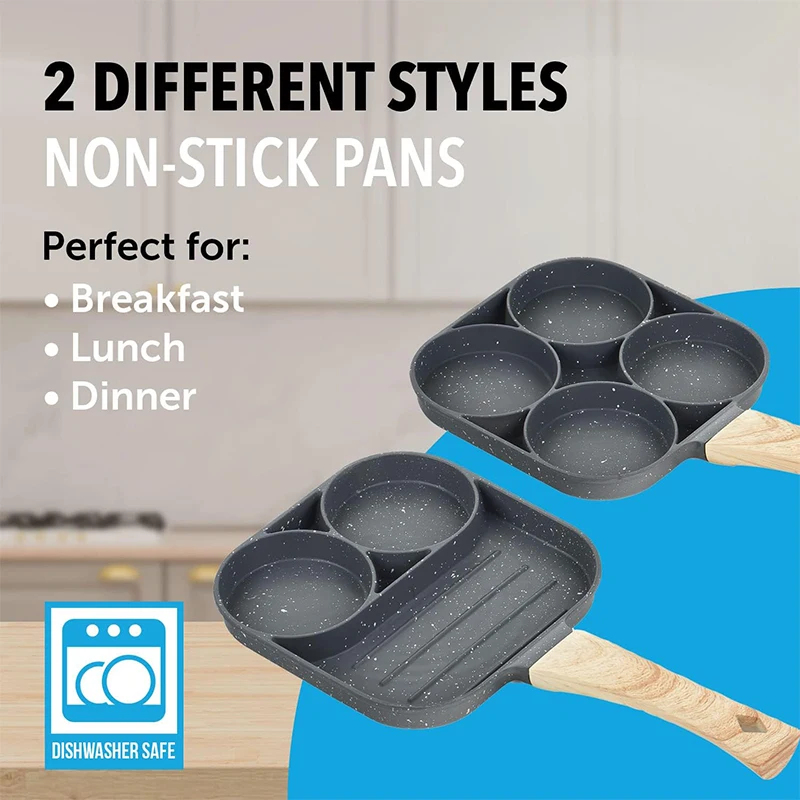 กระทะทอดไข่แพนเค้ก 4 ช่อง สำหร - Mini Pancake Griddle บทวิจารณ์และราคา