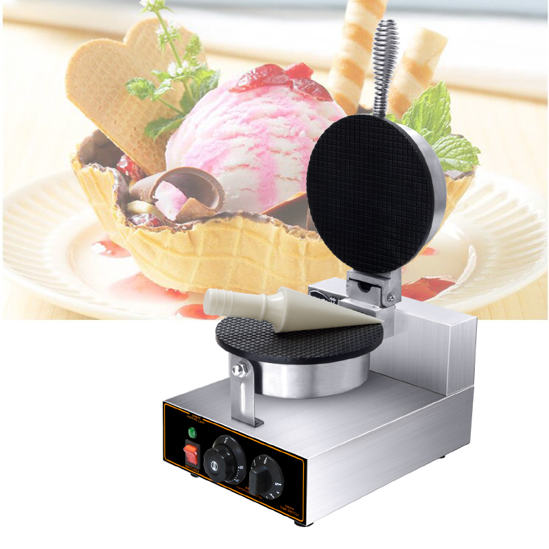เครื่องทำวาฟเฟิลและแพนเค้กไฟฟ้ - Waffle Cone Maker บทวิจารณ์และราคา