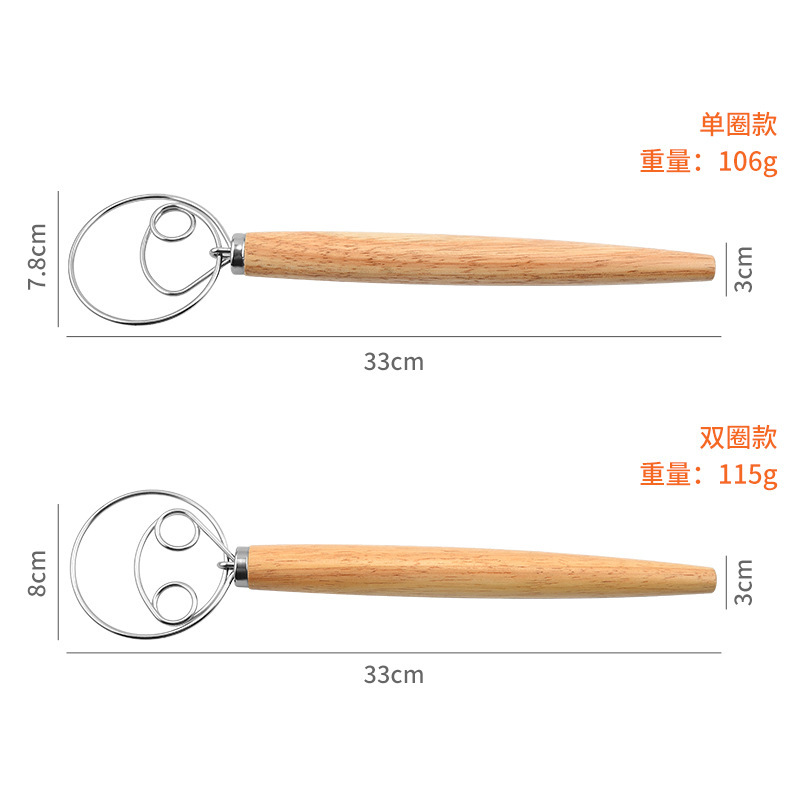 เครื่องผสมแป้งด้ามไม้โอ๊ค430 8 - Danish Pancake Pan บทวิจารณ์และราคา