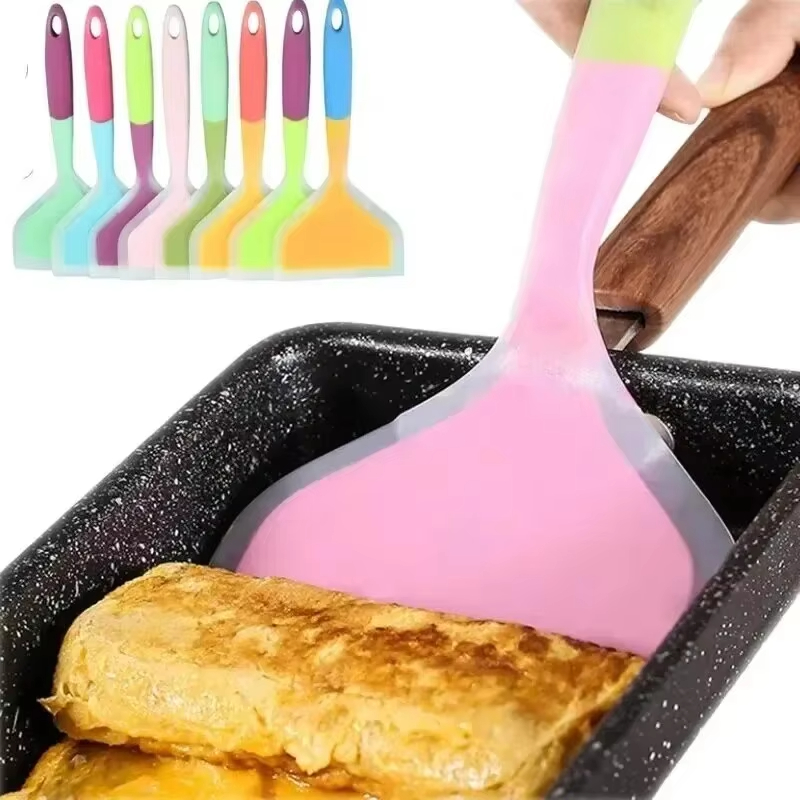 สีสุ่มไม้พายแพนเค้กซิลิโคนทนอุ - Okonomiyaki Spatula บทวิจารณ์และราคา