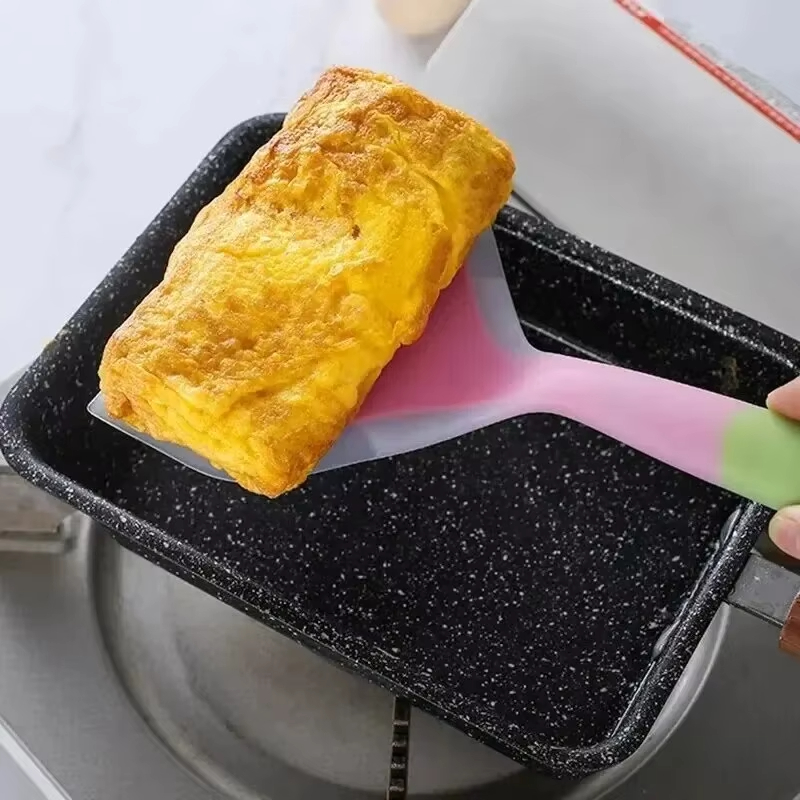 สีสุ่มไม้พายแพนเค้กซิลิโคนทนอุ - Okonomiyaki Spatula บทวิจารณ์และราคา