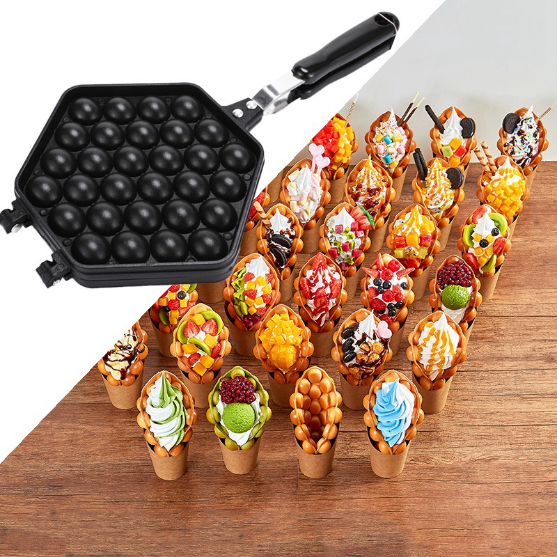 แม่พิมพ์อบเค้กไข่ฟอง แม่พิมพ์ท - Egg Waffle Pan บทวิจารณ์และราคา