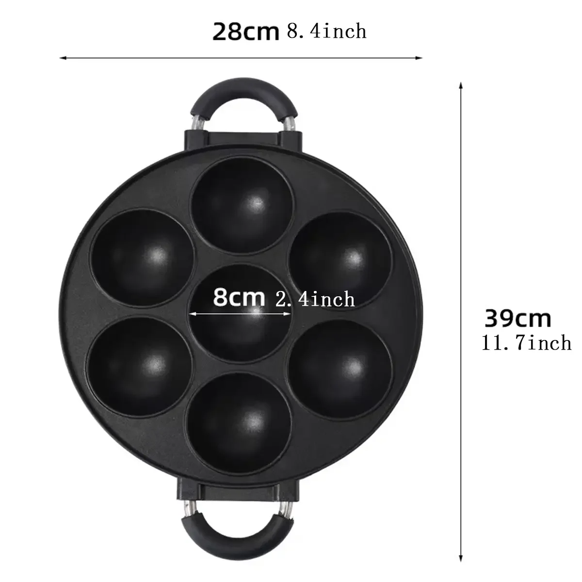 ถาดทำเค้กเหล็กหล่อ7หลุมกระทะทำ - Egg Waffle Pan บทวิจารณ์และราคา