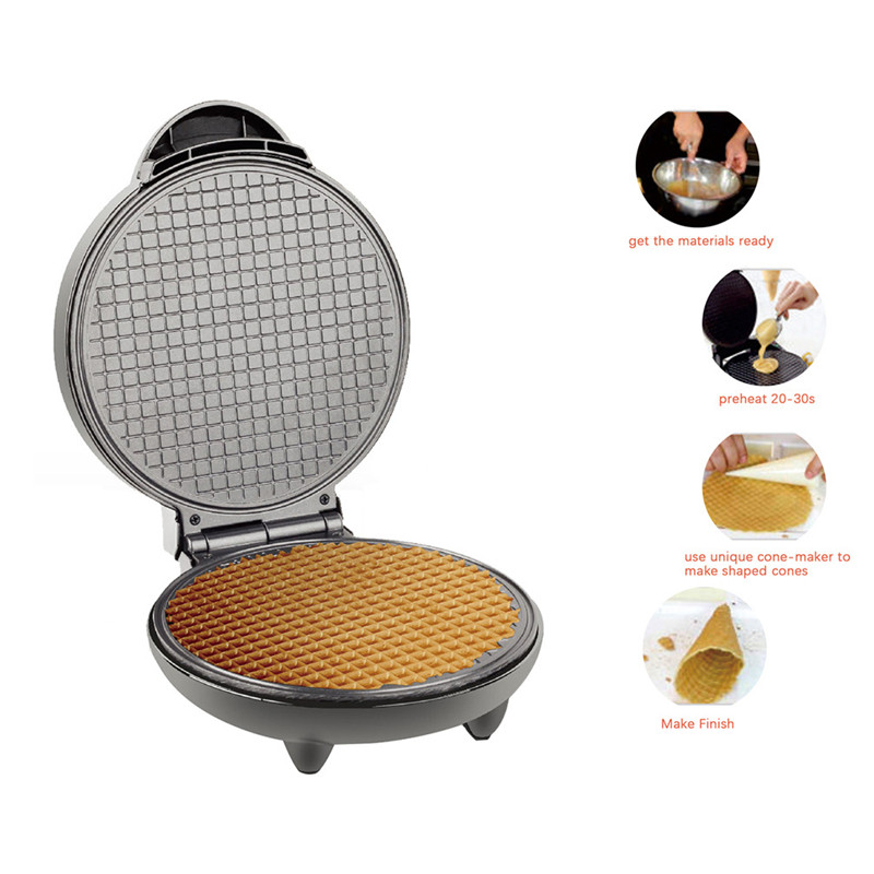 ไฟฟ้าเครื่องทําไข่เครื่องทําวา - Waffle Cone Maker บทวิจารณ์และราคา