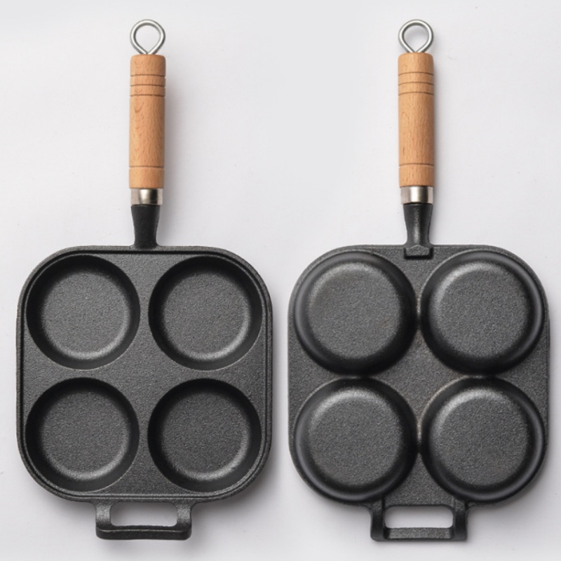 กระทะเหล็กหล่อแบบ 2/4 ช่องยี่ห - Egg Waffle Pan บทวิจารณ์และราคา
