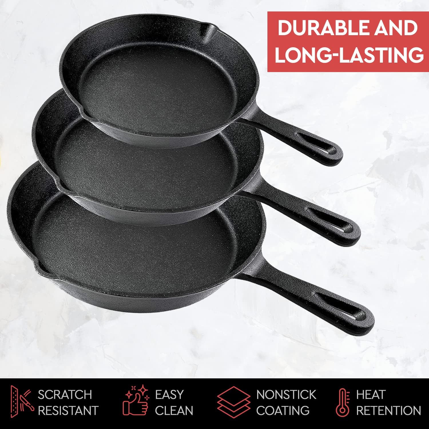 กระทะเหล็กหล่อขนาด 14/16/20 ซม - Mini Pancake Griddle บทวิจารณ์และราคา